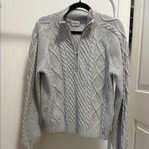 Aritzia knit grey sweater